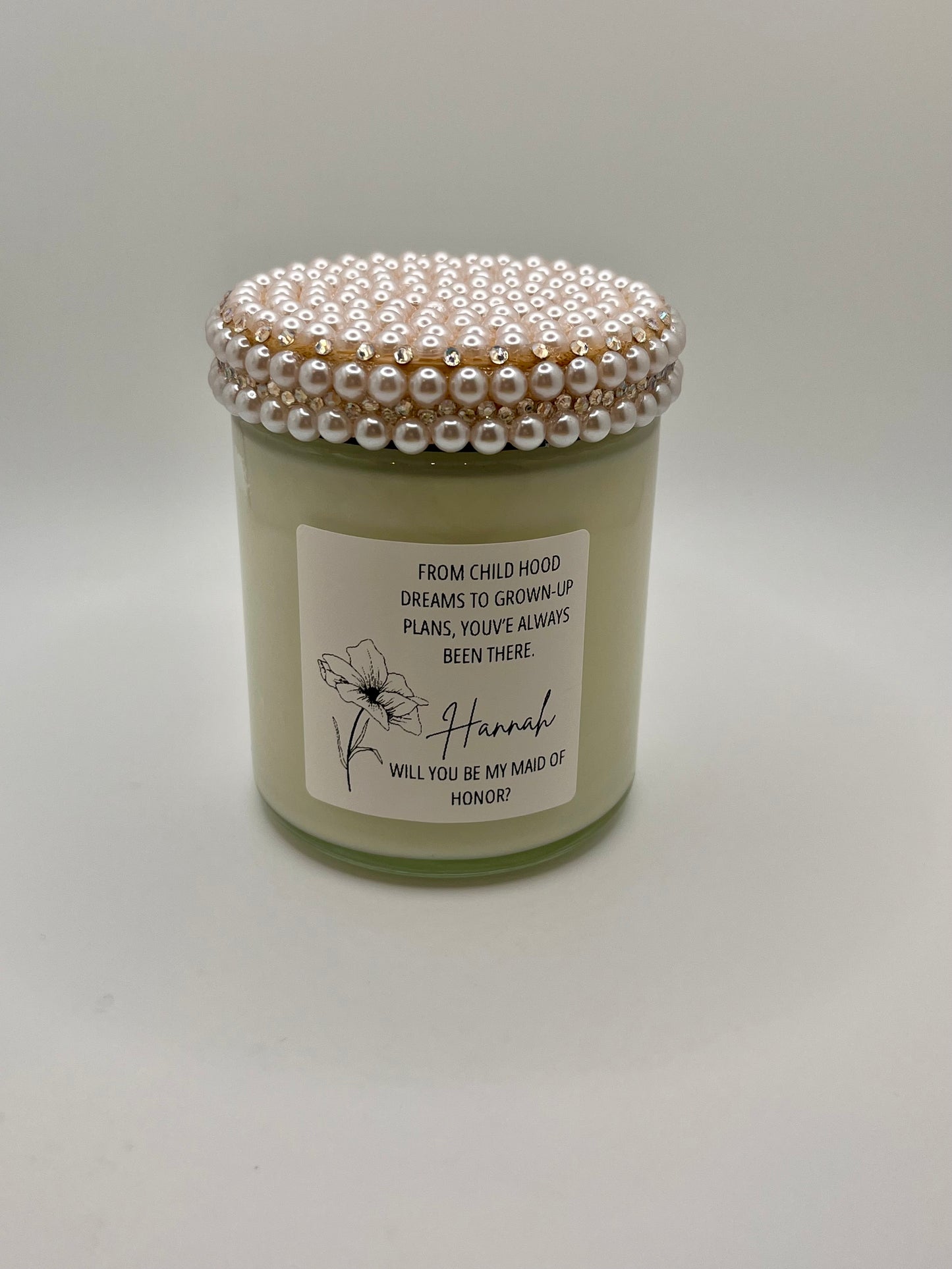 Maid of Honor Proposal Candle (Made to Order 4-6 weeks processing time) PLEASE READ PRODUCT DESCRIPTION