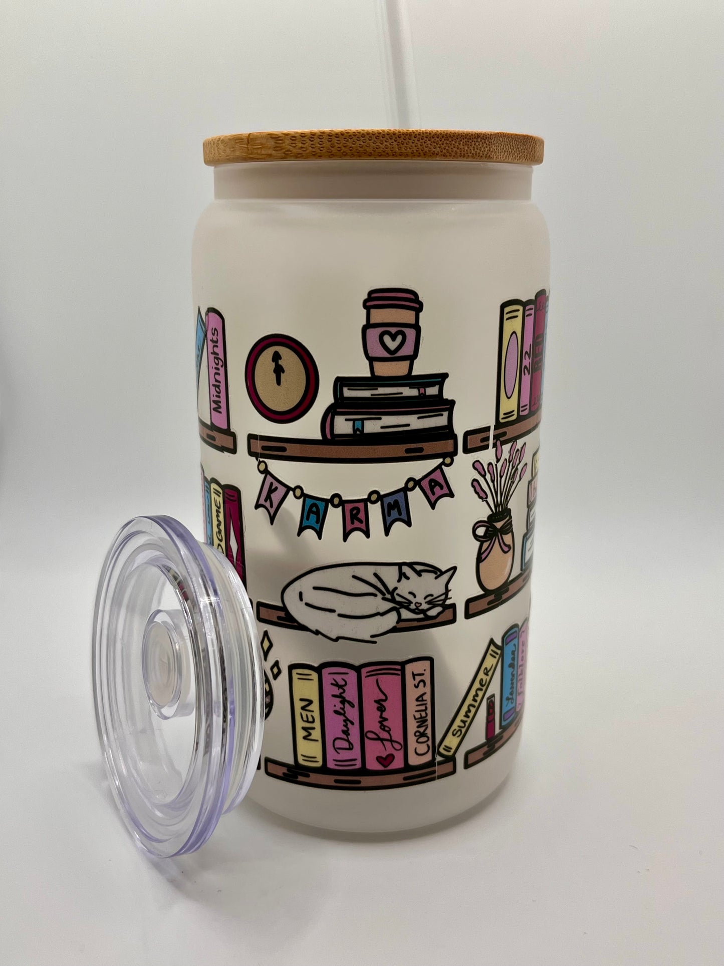 Oopsie Cups! 16 Ounce Frosted Glass- Ready to Ship 35% OFF SALE