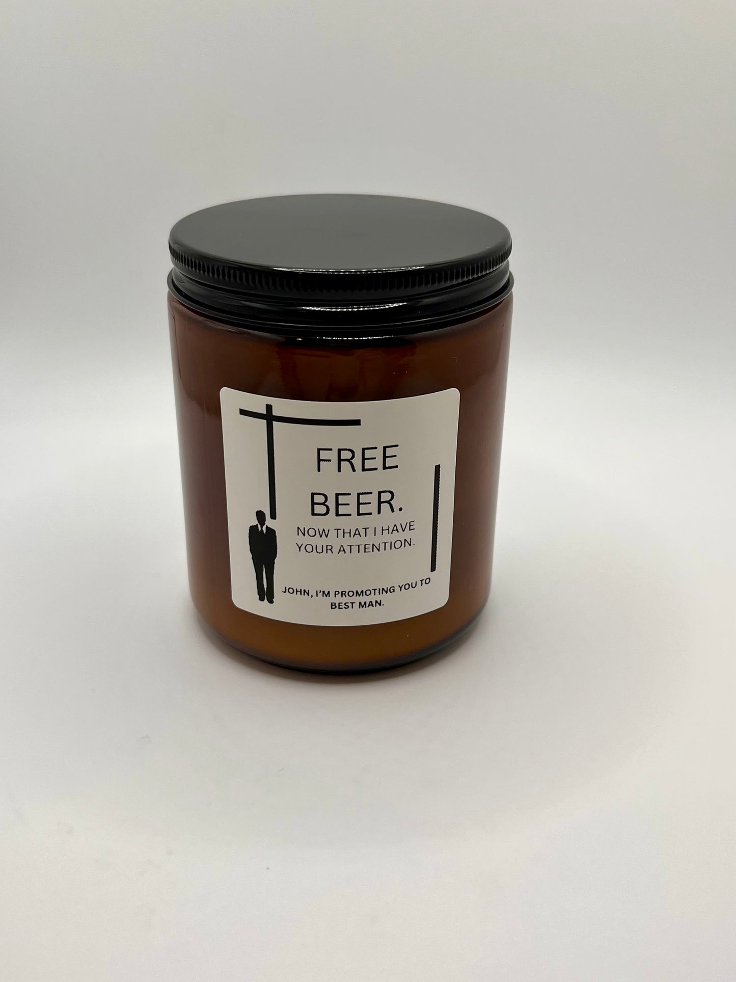 Best Man Proposal Candle ((Made to Order 4-6 weeks processing time) PLEASE READ PRODUCT DESCRIPTION