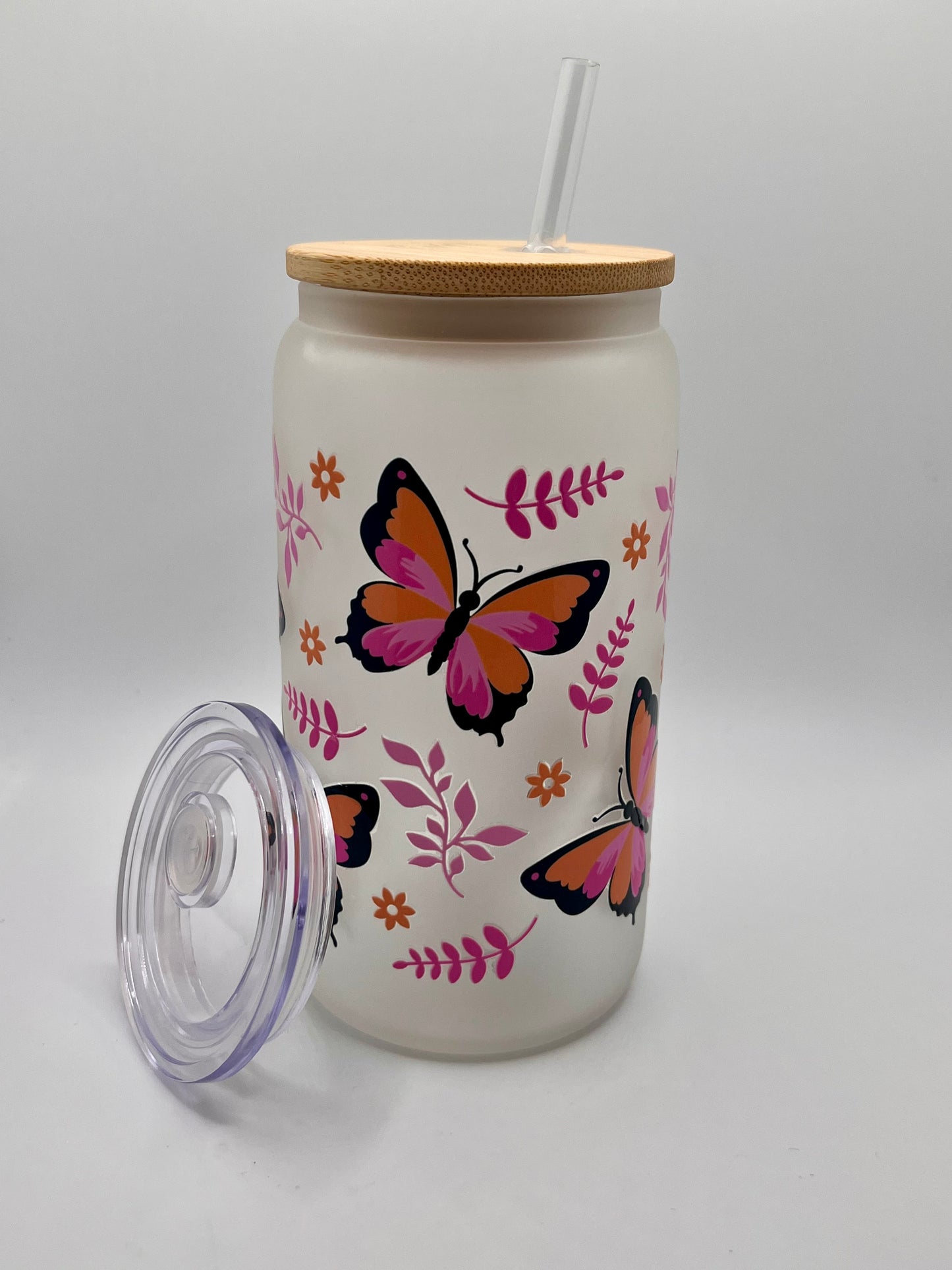Ready to Ship Custom 16oz Frosted Glass Cup- BOGO 50% SALE