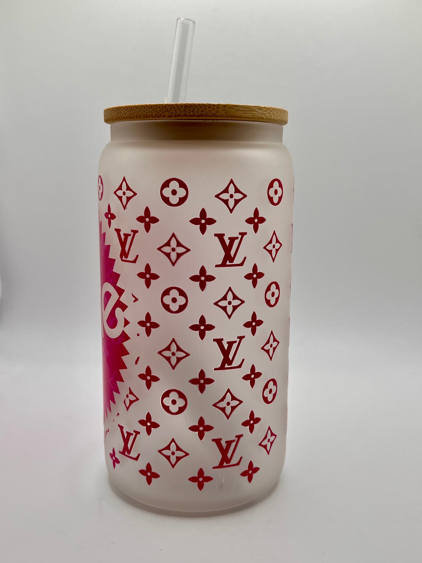 Ready to Ship Custom 16oz Frosted Glass Cup- BOGO 50% SALE