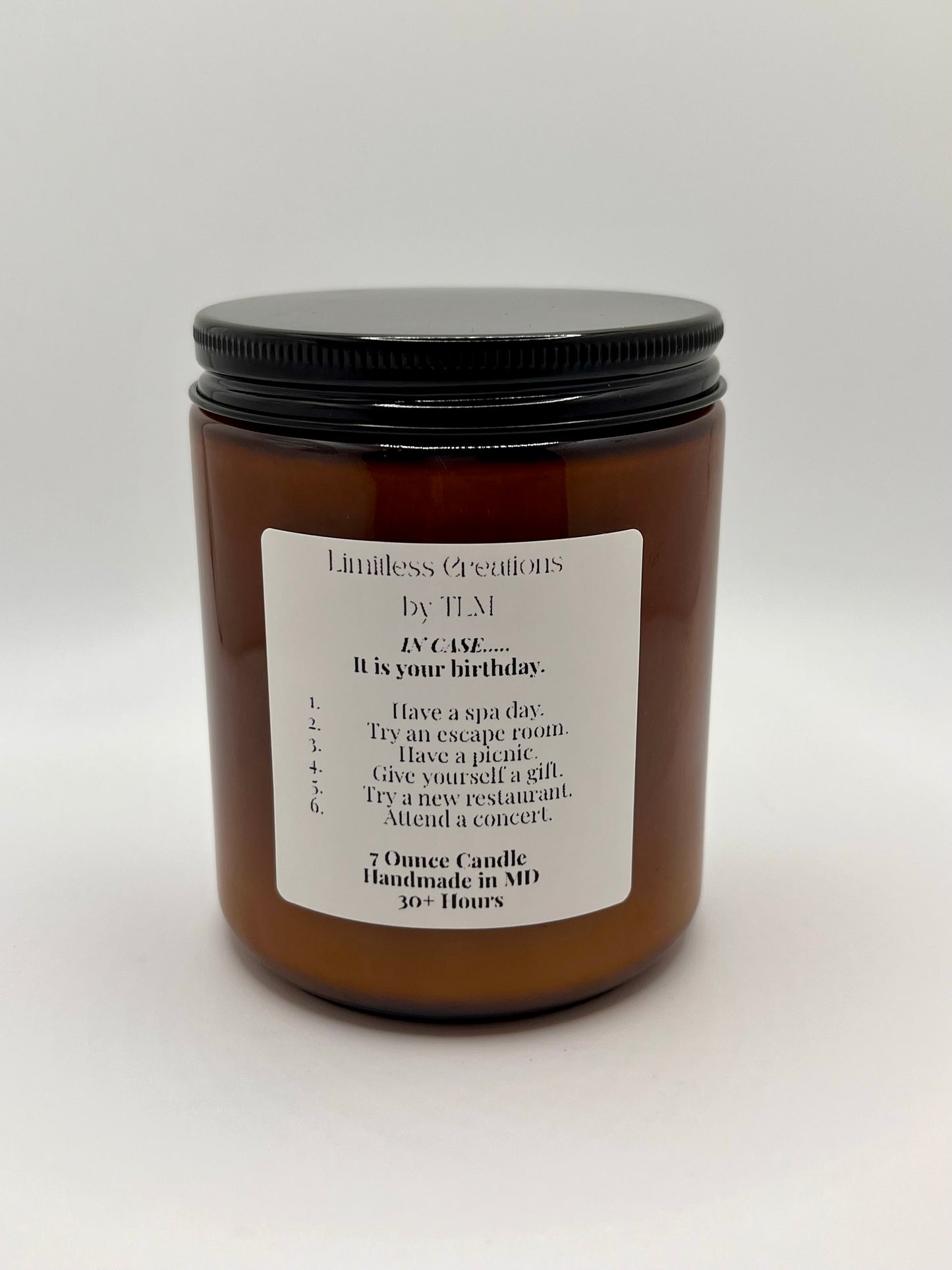 "IN CASE" 7oz Candles (Made to Order) PLEASE READ PRODUCT DESCRIPTION