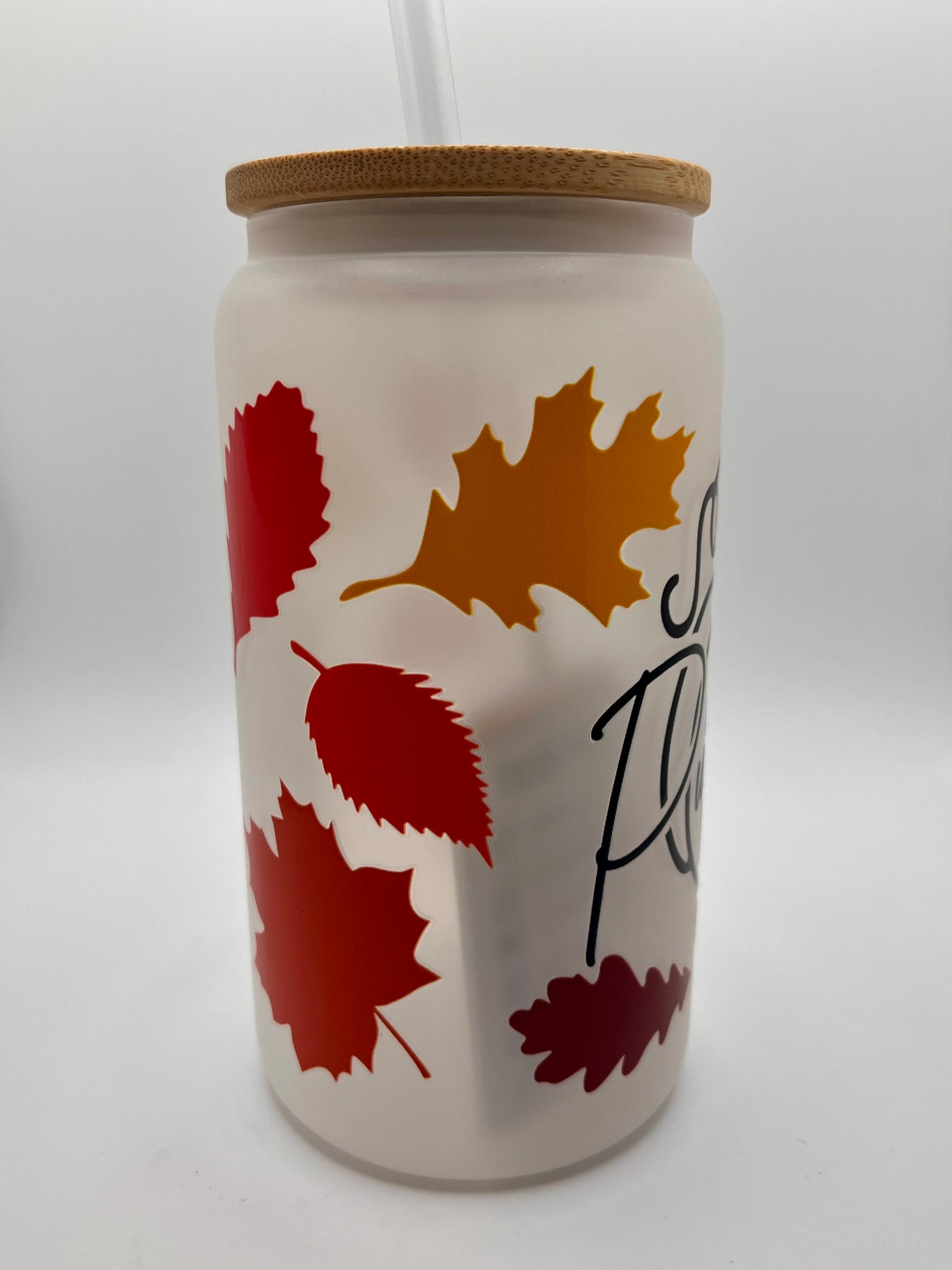 Oopsie Cups! 16 Ounce Frosted Glass- Ready to Ship 35% OFF SALE