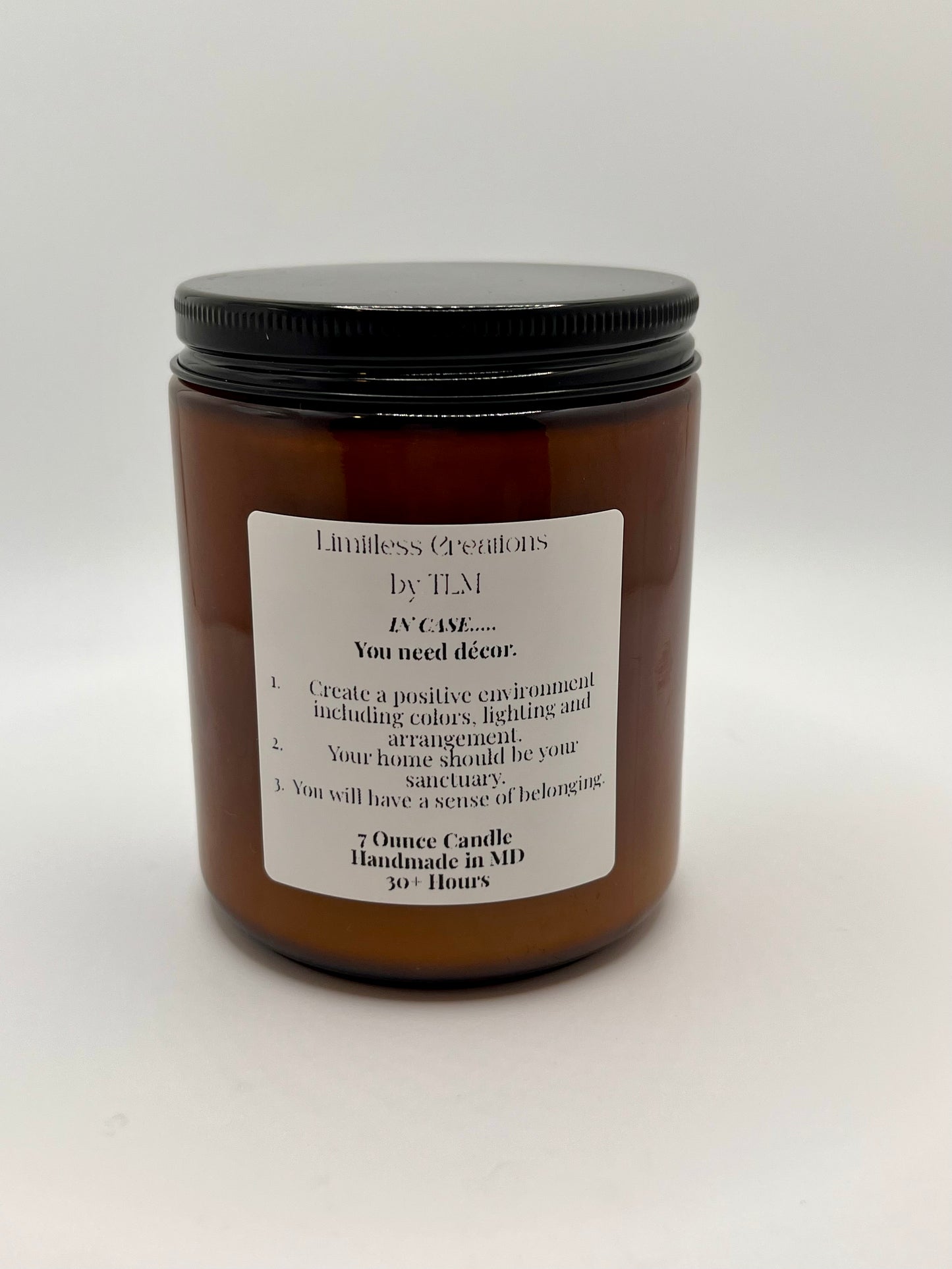 "IN CASE" 7oz Candles (Made to Order) PLEASE READ PRODUCT DESCRIPTION