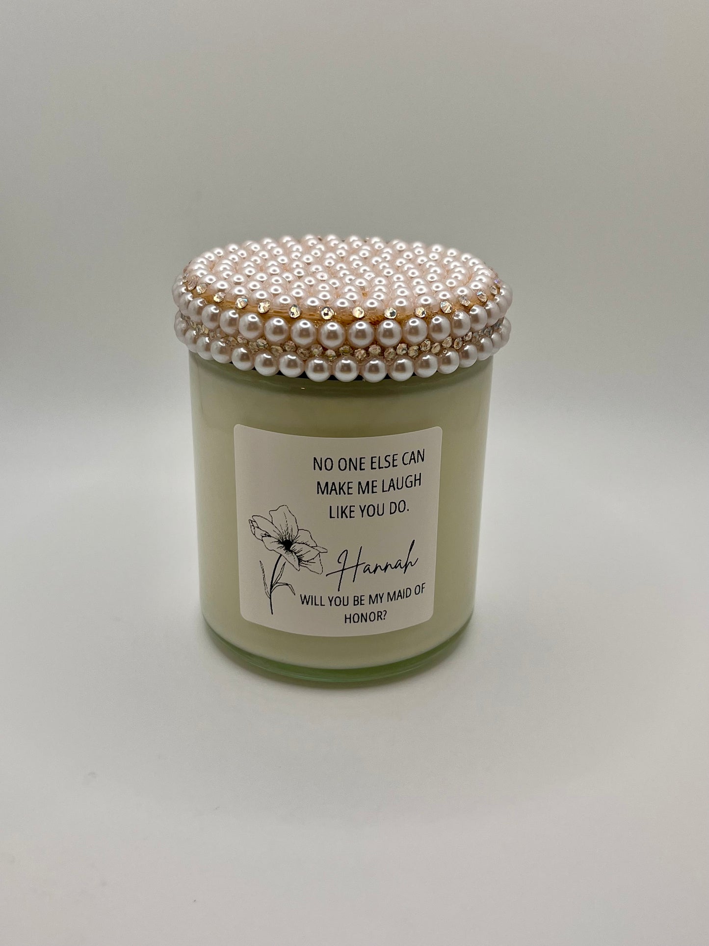 Maid of Honor Proposal Candle (Made to Order 4-6 weeks processing time) PLEASE READ PRODUCT DESCRIPTION