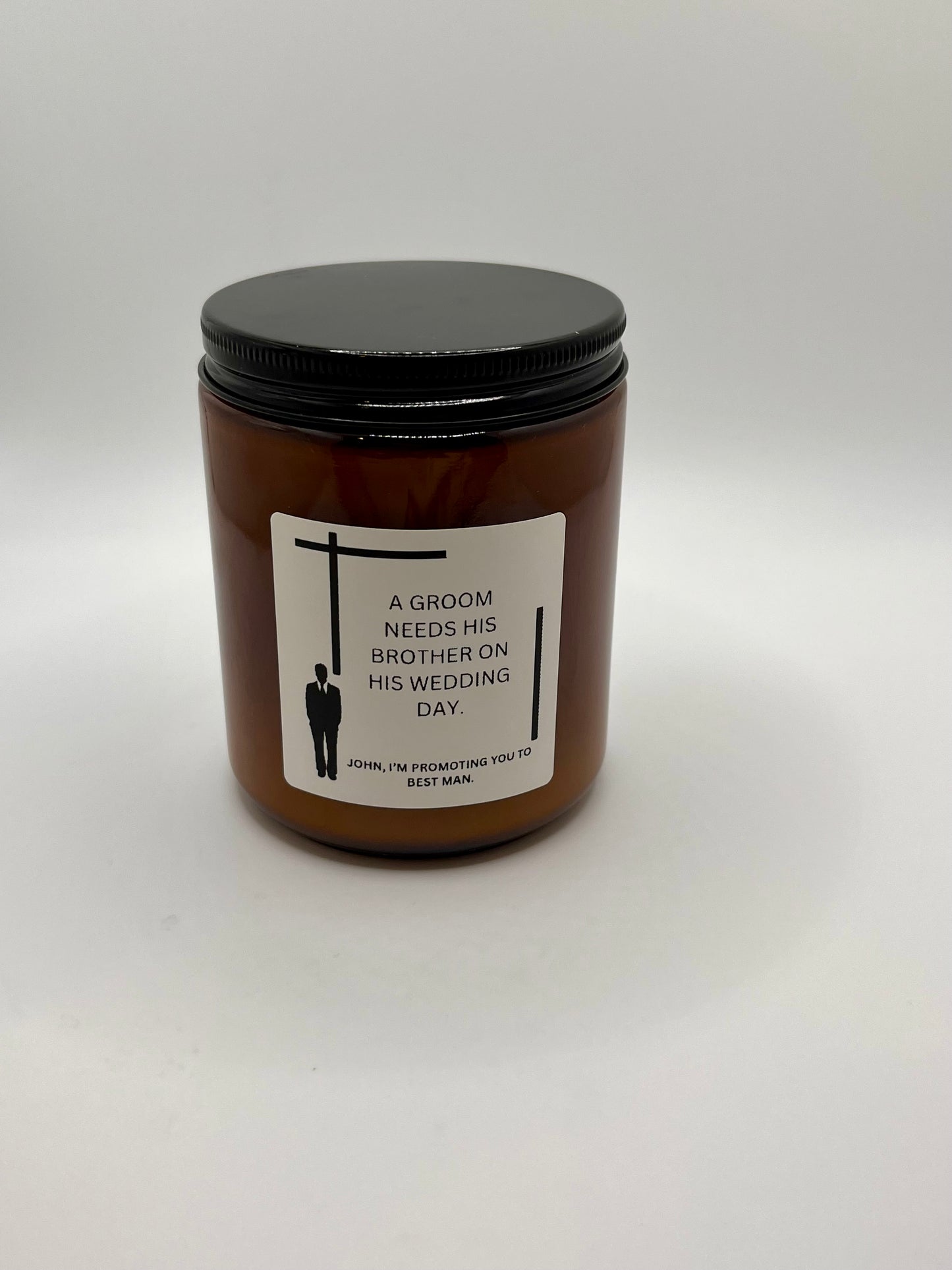 Best Man Proposal Candle ((Made to Order 4-6 weeks processing time) PLEASE READ PRODUCT DESCRIPTION