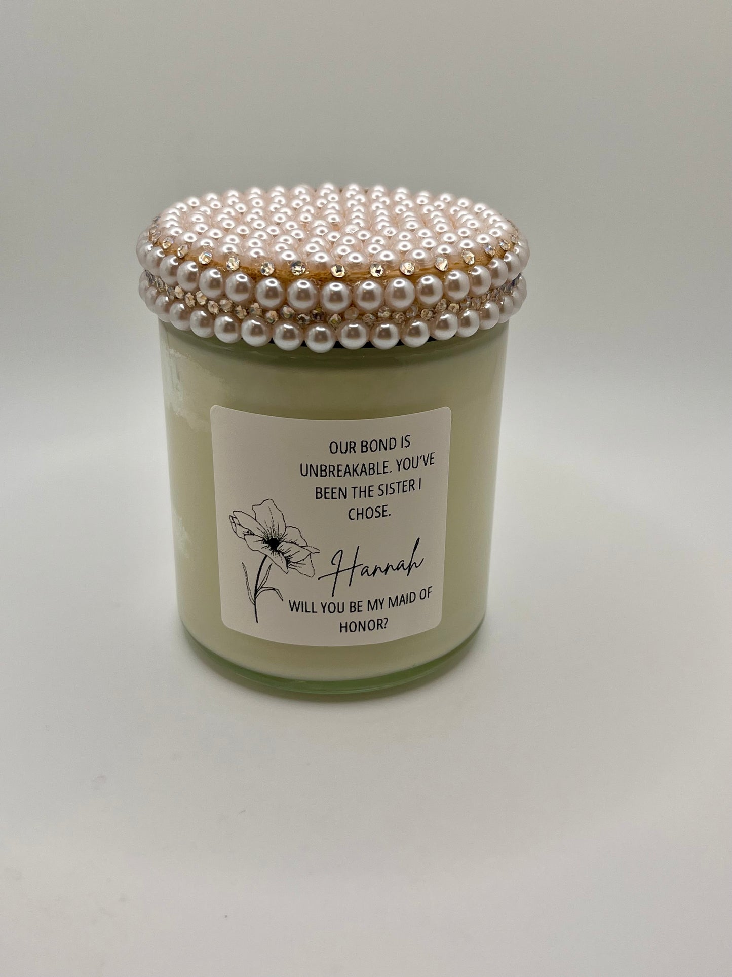 Maid of Honor Proposal Candle (Made to Order 4-6 weeks processing time) PLEASE READ PRODUCT DESCRIPTION