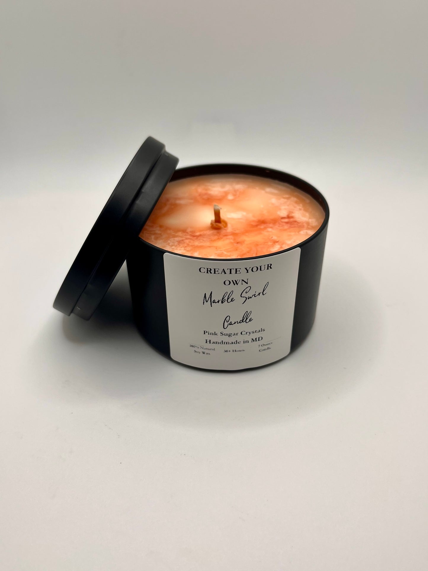 Marble Swirl 7oz Candle (Made to Order) PLEASE READ PRODUCT DEESCRIPTION