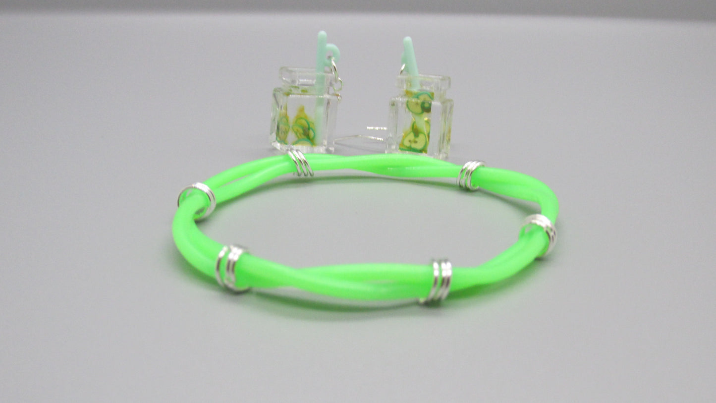 Kids Earring & Bracelet Set- Drink Resin Pendants Catalog 1