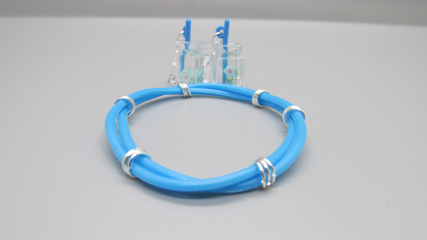 Kids Earring & Bracelet Set- Drink Resin Pendants Catalog 1