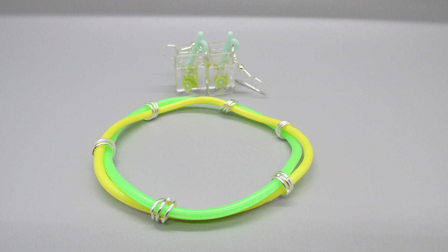 Kids Earring & Bracelet Set- Drink Resin Pendants Catalog 2